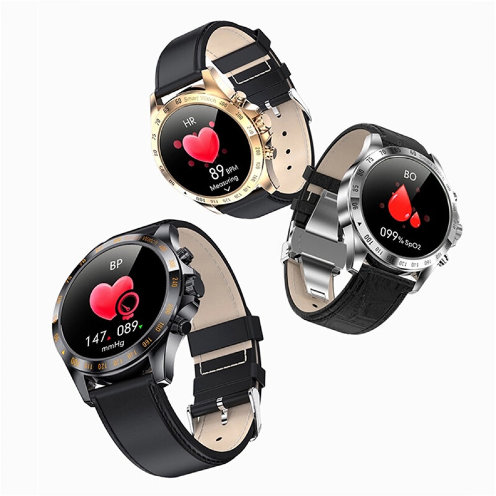 LW09 Classic Style BT5.0 Heart Rate Blood Pressure Oxygen Monitor Countdown Weather Push Music Control Smart Watch - 003 - Image 2