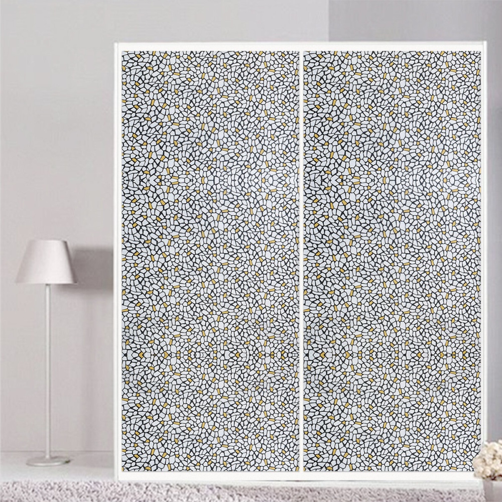 35.4x78.7" Static Cling Frosted Stained Window Film Flower Glass Sticker - A - Image 2