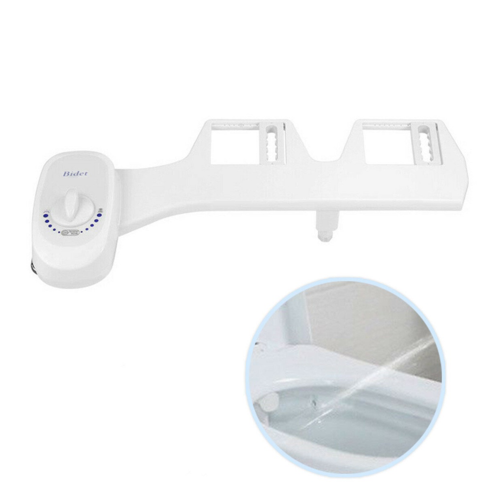 G1/2" 15/16" Toilet Seat Attachment Bathroom Water Spray Non-Electric Mechanical Portable Bidet Single/Double Head - B - Image 2