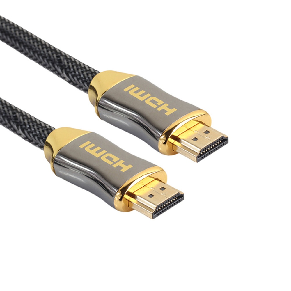 REXLIS Zinc Alloy 4K V2.0 HDMI Compatible to HDMI Compatible Braid Cable HD for TV LCD Notebook Projector Computer - 10M - Image 2