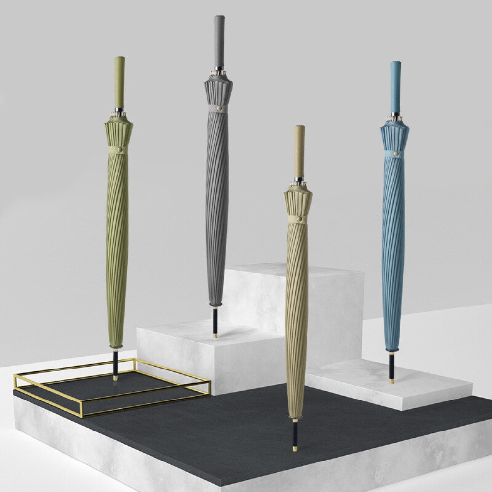 IPRee® Long Handle Big Umbrella 24K Strong Windproof Parasol Outdoor Golf Umbrella 115cm Width - Navy