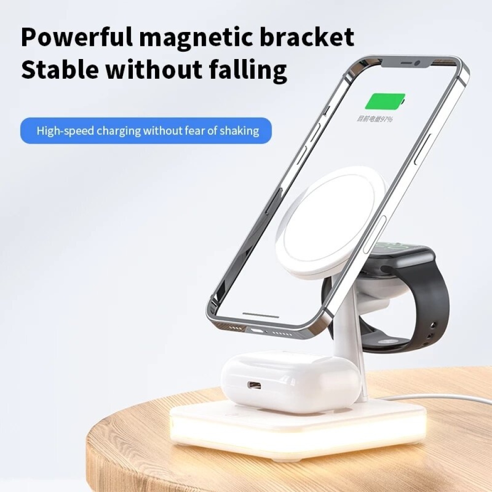 Magnetic 3-in-1 25W 15W Wireless Charger Fast Wireless Charging Holder For Qi-enabled Smart Phones for iPhone 13 Pro Max 13 Mini for iPhone 12 Pro M - Image 2