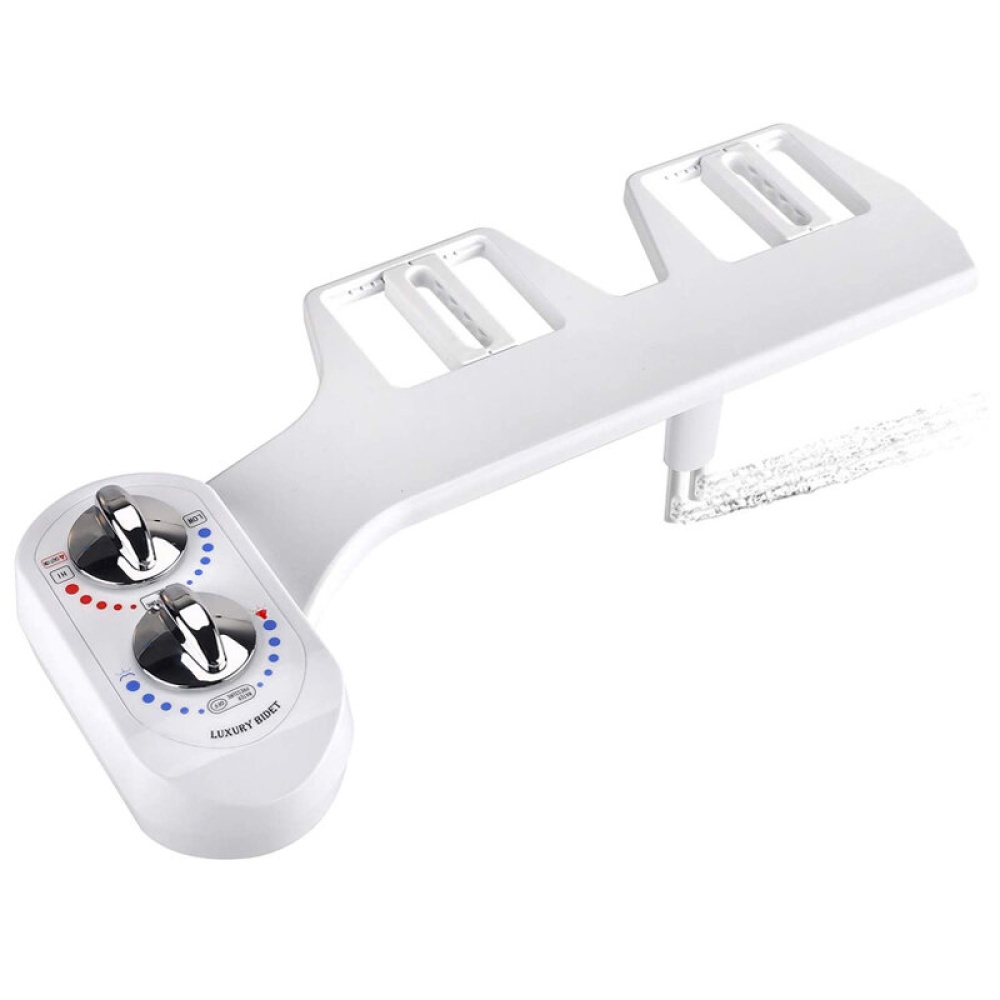 Toilet Seat Attachment Water Spray Non-electric Cold/Hot Adjustable Dual Nozzle - 15/16 - Image 2