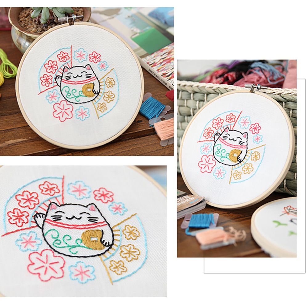 Hand Embroidery DIY Cloth Arts Handmade Cross Stitch Hanging Chinese Style Painting for Home Decoration - 2