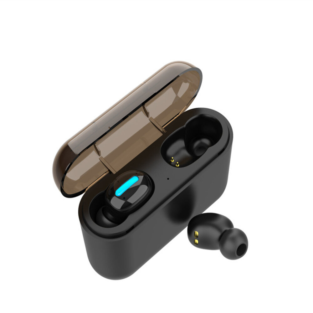 Q32 TWS bluetooth 5.0 Wireless Headphones Single Ear 1500mAh Binaural 2600mAh EDR Portable Lightweight In-ear HIFI Earphone With Charging Box - Sing