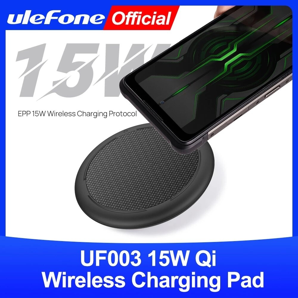 Ulefone UF003 EPP 15W Wireless Charger Quick Charging Pad For Ulefone Armor 10 5G For iPhone 12 Pro Max for Samsung Galaxy Note S20 Ultra Huawei P40 - Image 2