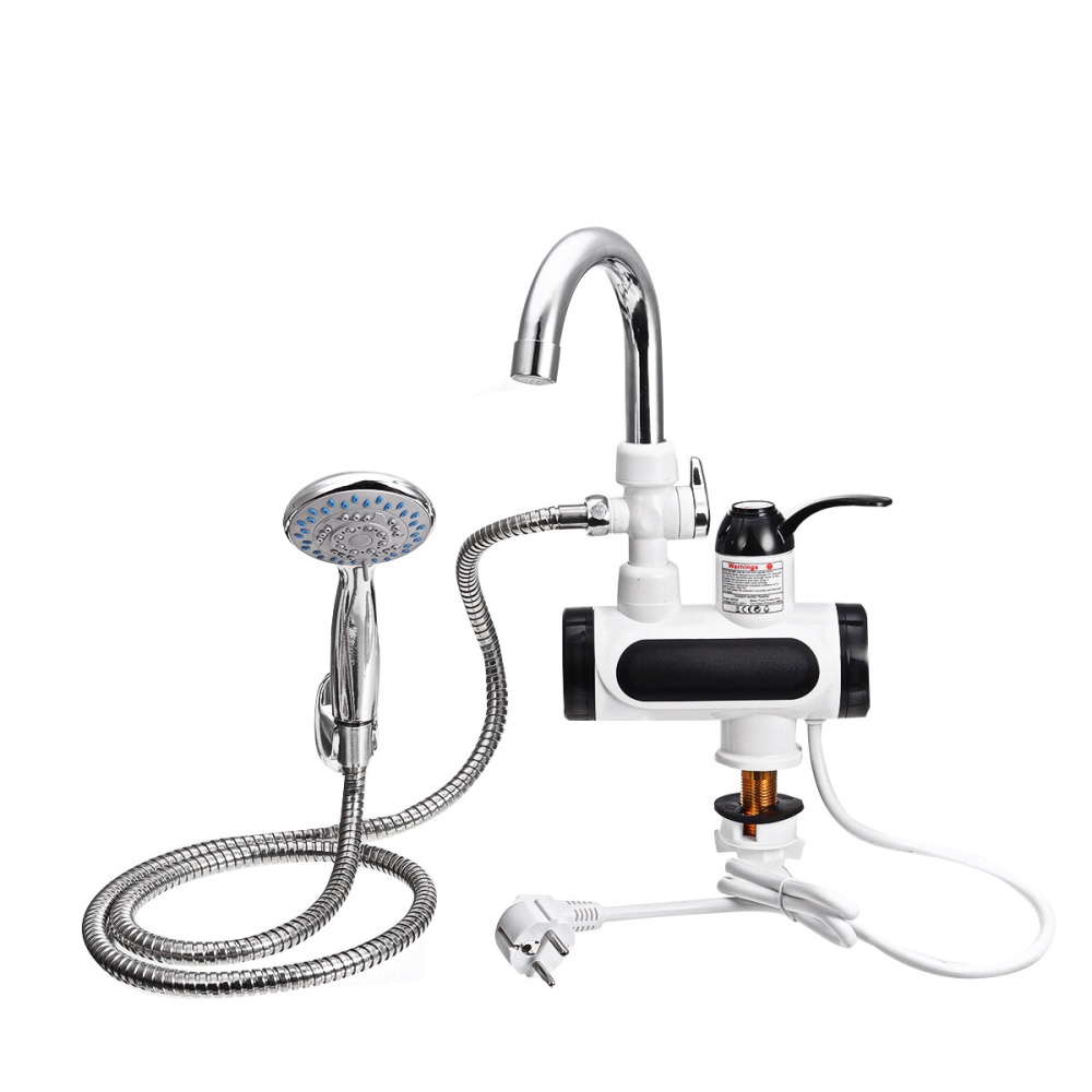 3000W Temperature Display Instant Hot Water Tap Tankless Electric Faucet Kitchen - 2 - Image 2