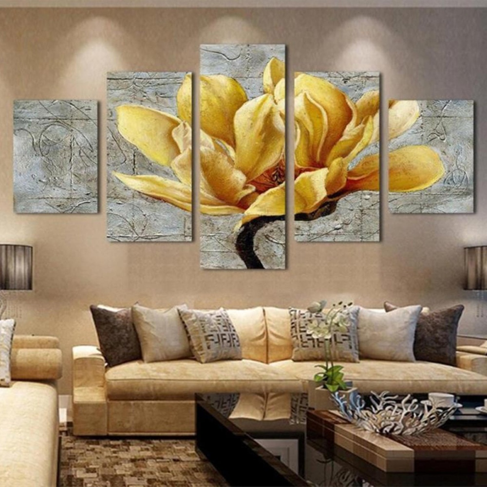 5Pcs Unframed Modern Art Oil Paintings Print Canvas Picture Home Wall Room Decor - Image 2