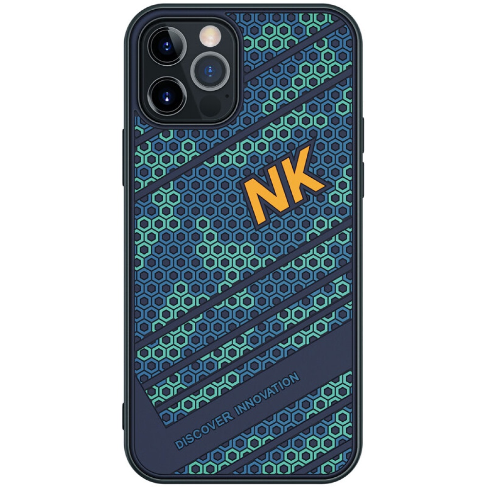 Nillkin for iPhone 12 Pro / 12 Case Fashion Sport 3D Texture Embossment TPU + PC Shockproof Anti-Fingerprint Protective Case Back Cover - Image 2