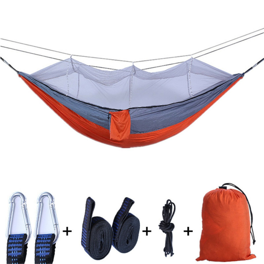 Outdoor Camping Hammock Tent with/without Mosquito Net Set - Nylon Fabric Double 2 Person Hanging Bed Swing Chair For The Outdoors Backpacking Campin - Image 2