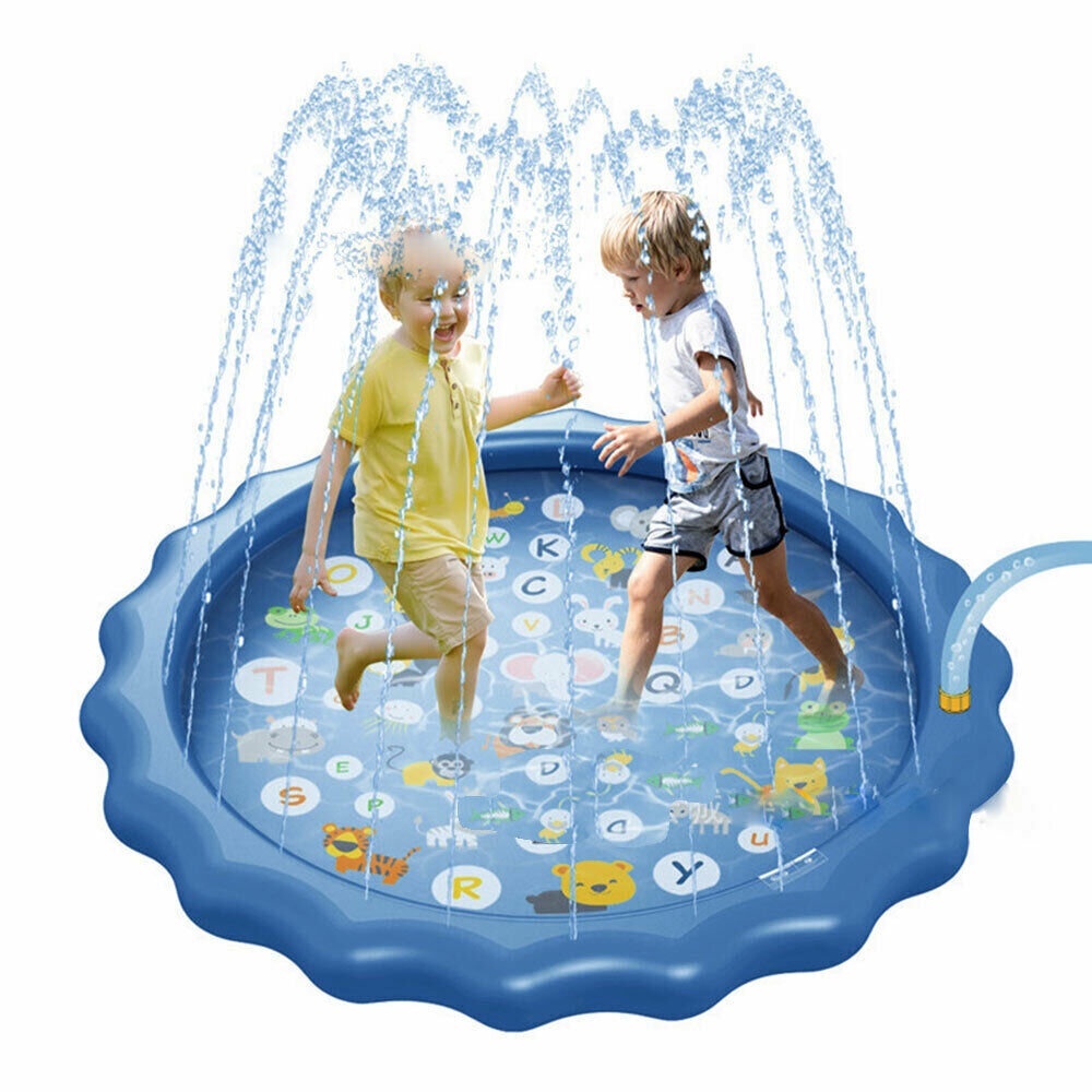 Sprinkle Play Mat Sprinkler Pad for Kids Sprinkler Pool for Children Outdoor Water Toys Learning Educational Wading Pool for Toddlers Boys Girls - 1 - Image 2