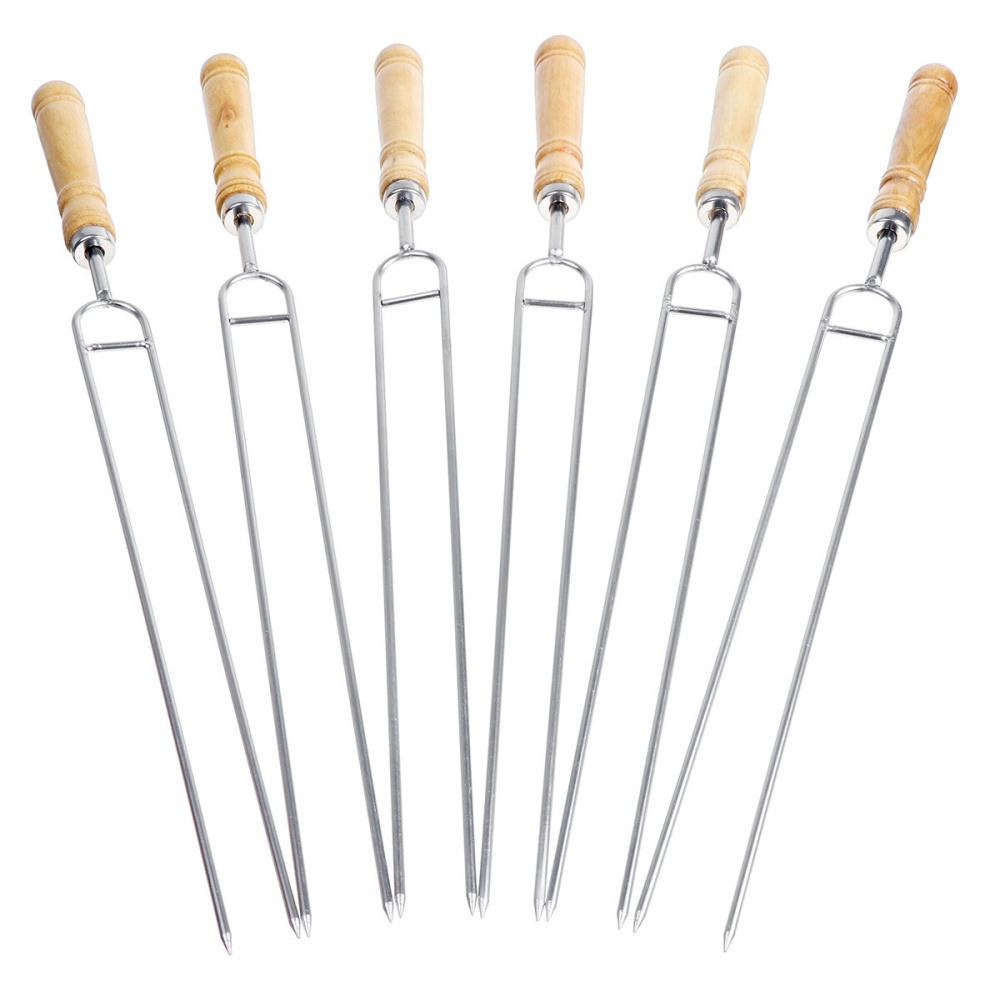 Stainless Steel Roasting Marshmallow Stick Set Extendable Dual Fork Outdoor BBQ for Household Kitchen BBQ Supplies - Image 2