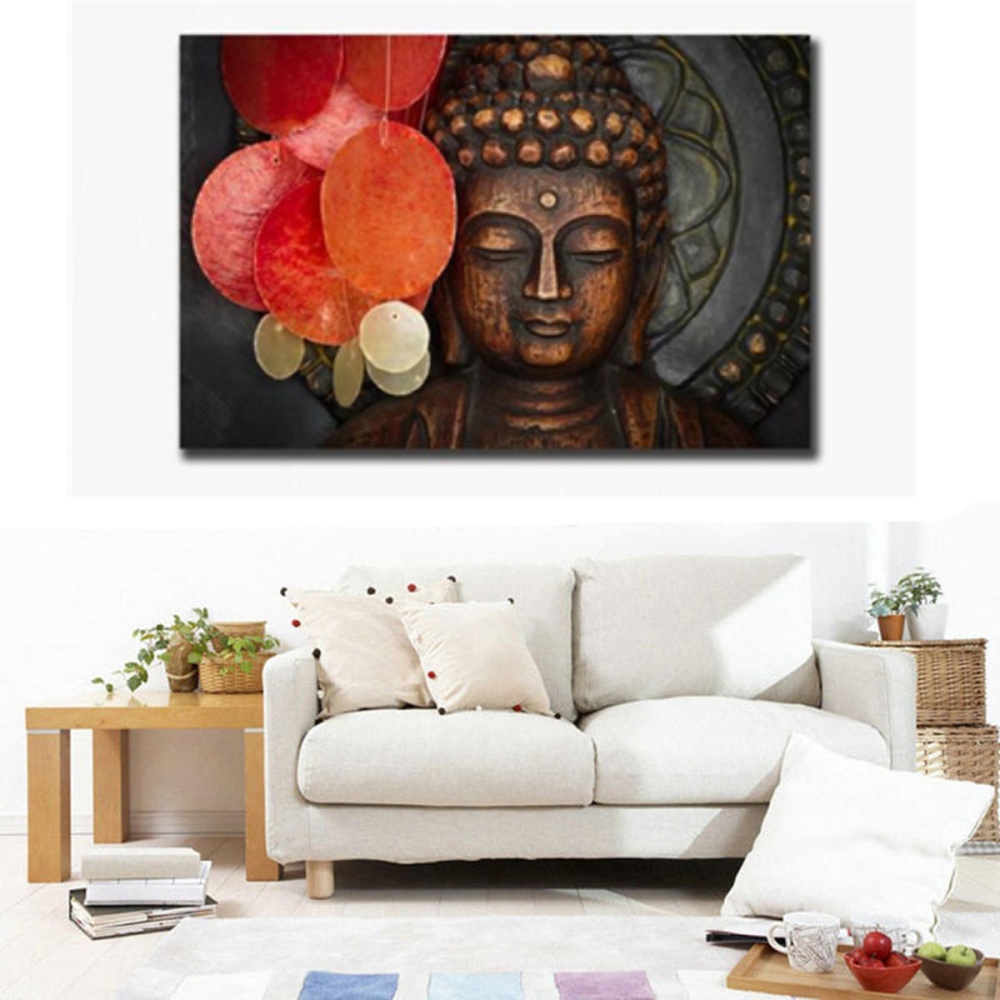 Large Art Prints Home Decor Canvas Painting Wall Art Statue Meditation Paper - Large - Image 2