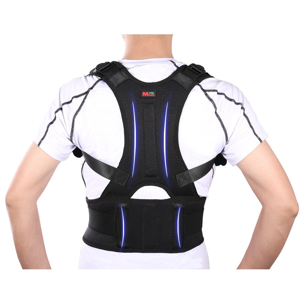 Mumian G09 Adjustable Breathable Posture Corrector Brace Shoulder Back Support Belt Fitness Exercise Tools - Black XL