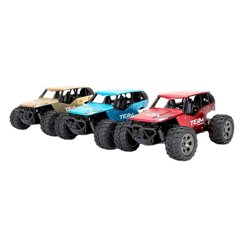 1:18 2.4g Off-road Remote Control Car Rechargeable Big Wheel Alloy Climbing Model Toys KY-1888B Golden - Image 2