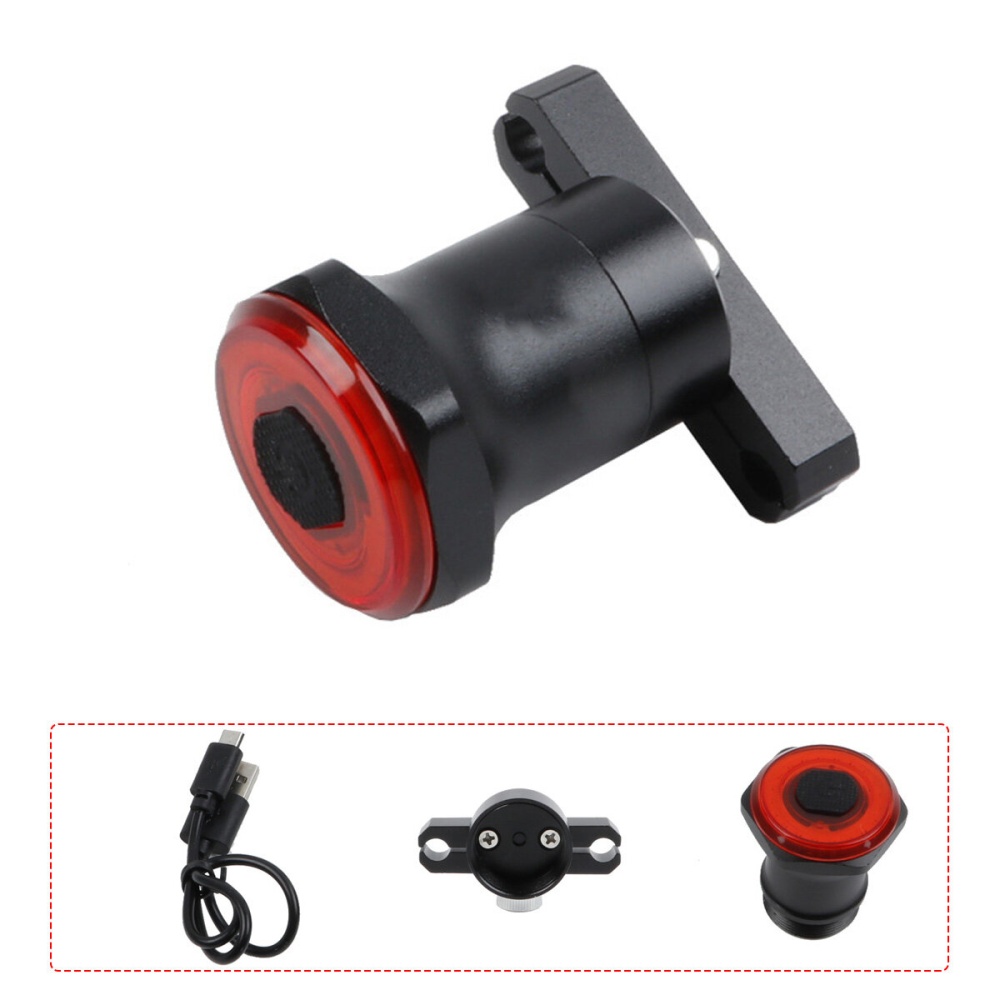 COB LED Bike Taillight 100lm 7 Modes Adjustable Bicycle Seat Light 180° Rotation Waterproof USB Charging Cycling Night Lamp - A - Image 2