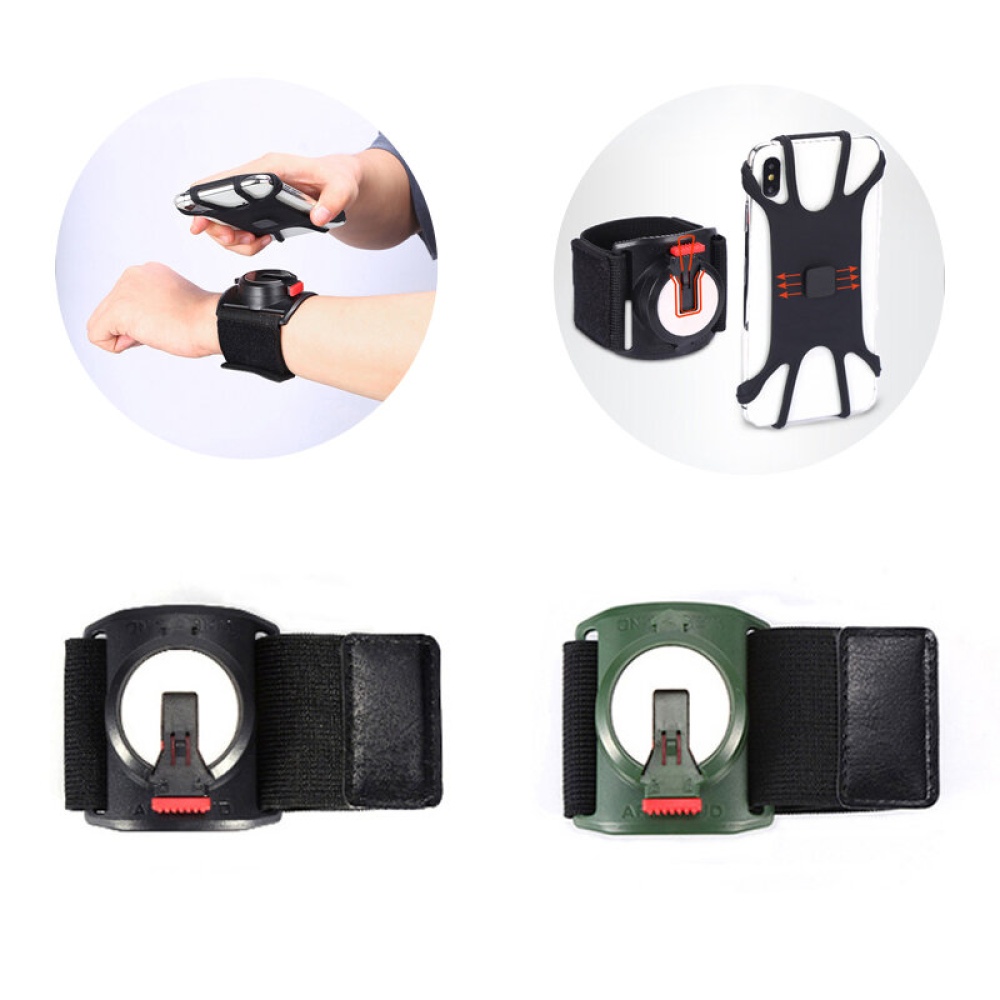KALOAD® 2-in-1 Running Armband Wristband 360° adjustable Riding Mountaineering Navigation Mobile Phone Holder Fitness Sports Armbands Wrist Strap - B