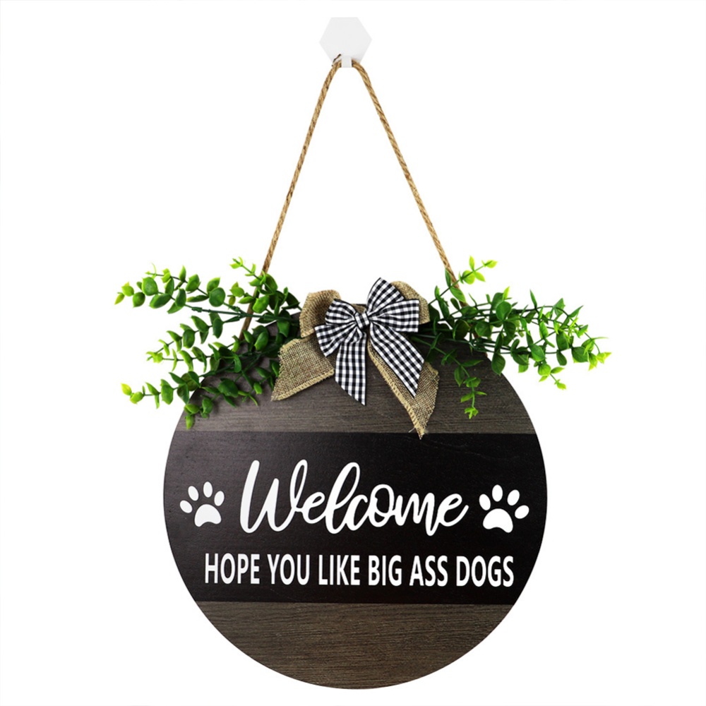 Wooden Welcome Sign Country Style Household Decorative Ornaments Door Pendant JM00793_welcome