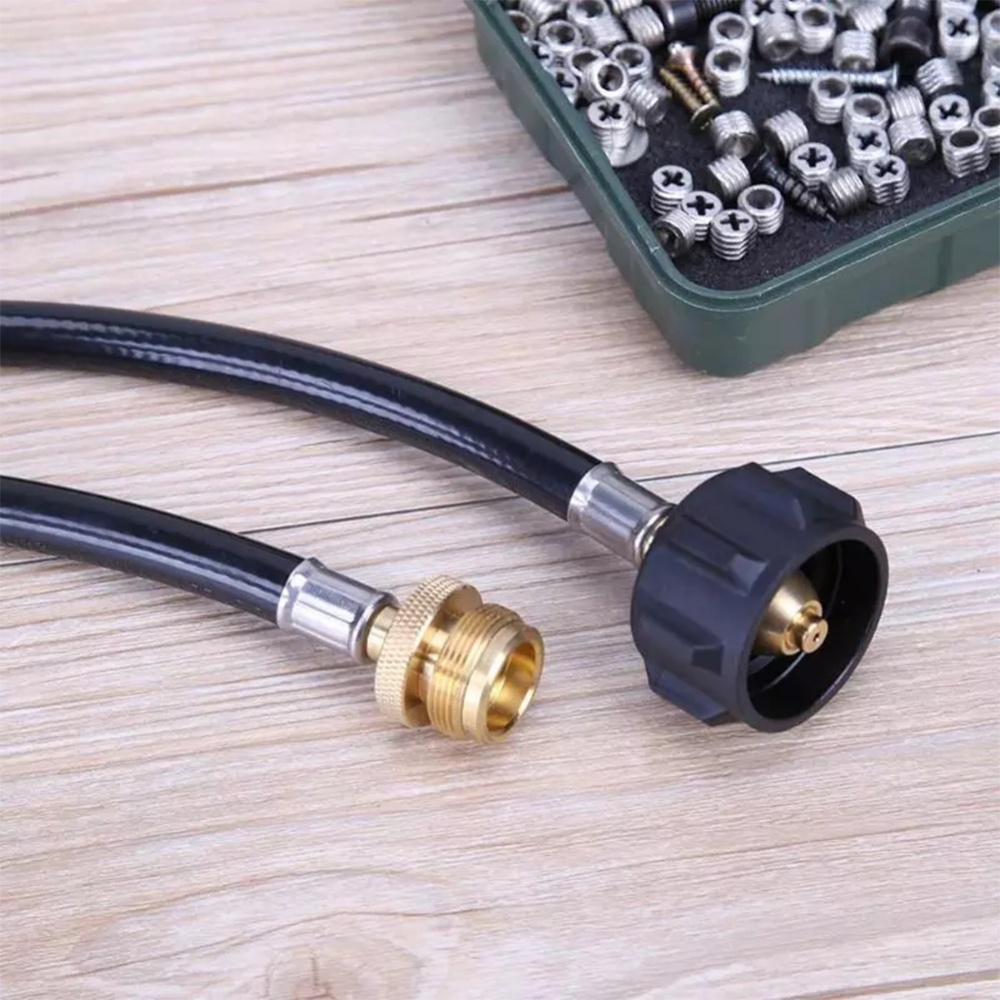 3 Pcs/set Y Type Distributor Adapter Hose Kit Brass Qcc Interface To Connect Gas Cylinder Black - Image 3