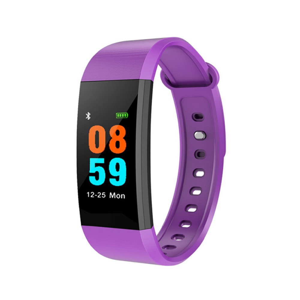 KLOAD I9 0.96in Color Screen IP68 Waterproof Smart Watch spO2 Monitor Fitness Tracker Sports Bracelet - Purple - Image 2