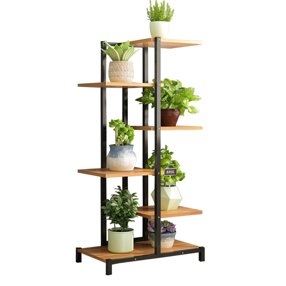 4/6 Tiers Metal Plant Stand Flower Pot Organizer Shelf Display Rack Holder for Indoor Outdoor Patio Garden Corner Balcony Living Room - White 3 Layer - Image 2