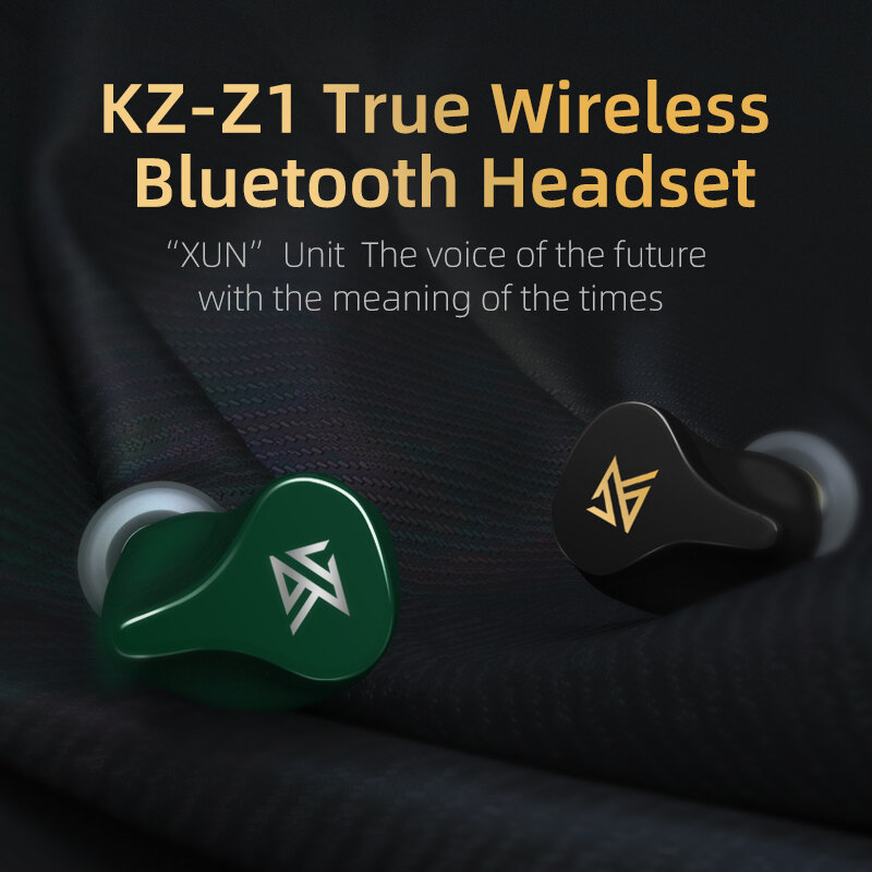 KZ Z1 TWS bluetooth 5.0 Gaming Headphone AAC Stereo Wireless Earphone Best Headphones Low Latency Gaming Headset - Black - Image 2