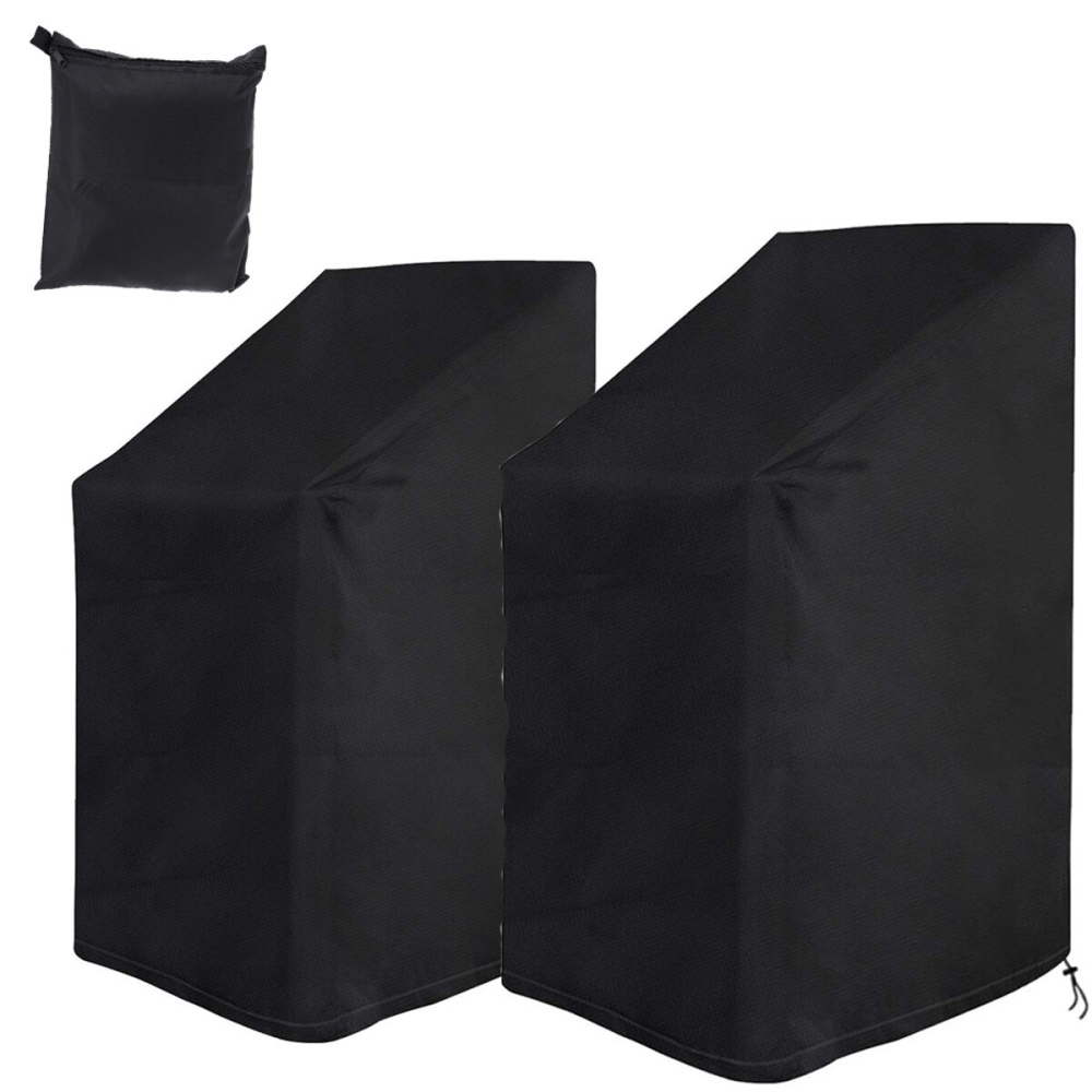 SAFETYON 2PCS 210D Oxford Cloth Garden Chair Cover Windproof Anti-UV Waterproof Chair Cover - Image 2