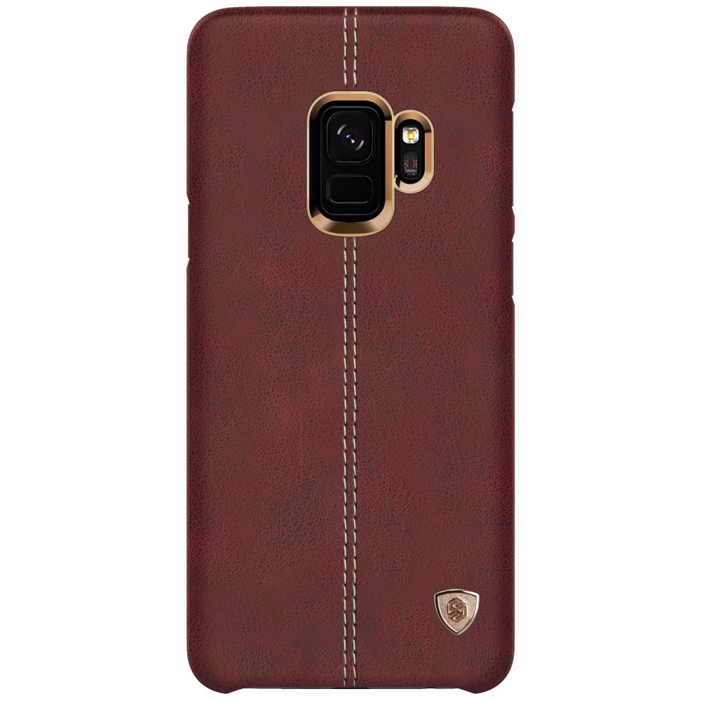 NILLKIN Englon Crazy Horse Grain Leather Protective Case for Samsung Galaxy S9 - Red - Image 2