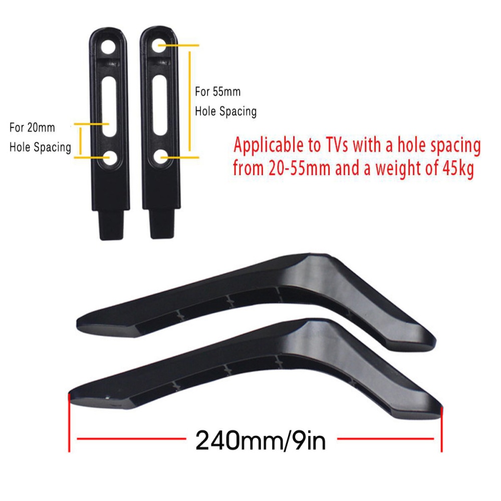 Universal Adjustable 32-65 inch LCD Screen TV Flat Stand Leg Mount Base Holder - Image 2