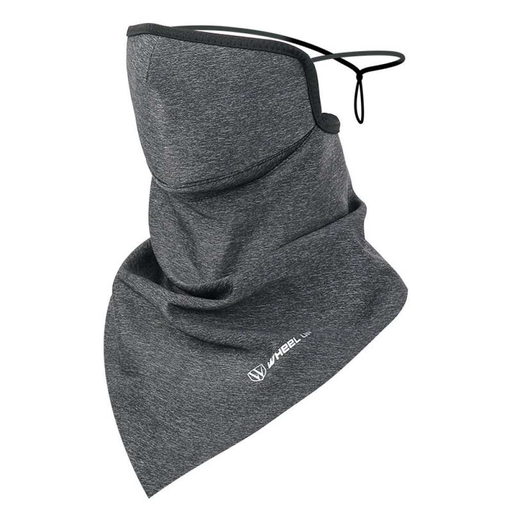 WHEEL UP Face Scarf Universal Winter Warm Breathable Triangle Face Mask Windproof Bandana Outdoor Cycling - Dark Grey - Image 2