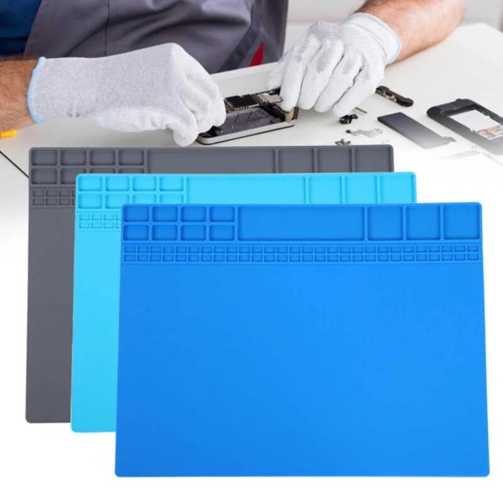 OSS TEAM W-220 Workbench Repair Mat Magnetic Silicone Heat-Resistant Computer Mobile Phone Solder Station Pad - 01 - Image 2