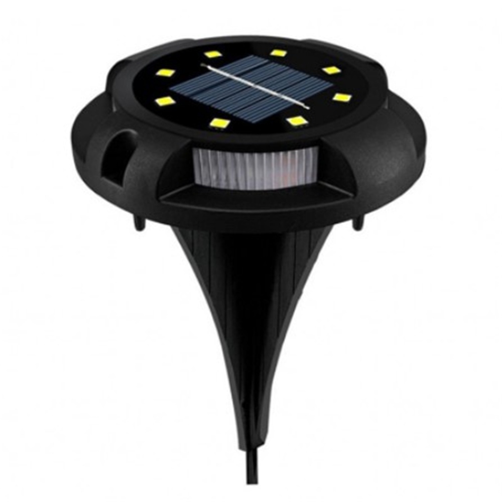 8led Outdoor Solar Light With Sensor 300mah Battery Lawn Lamp Buried For Garden Park Decoration 8 lights +side colorful light