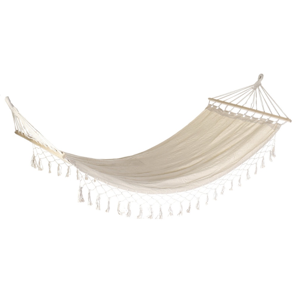 200*100CM Hand-woven Tassel Hammock Portable Outdoor Tent Hanging Swing Hiking Chair for Camping - Image 2