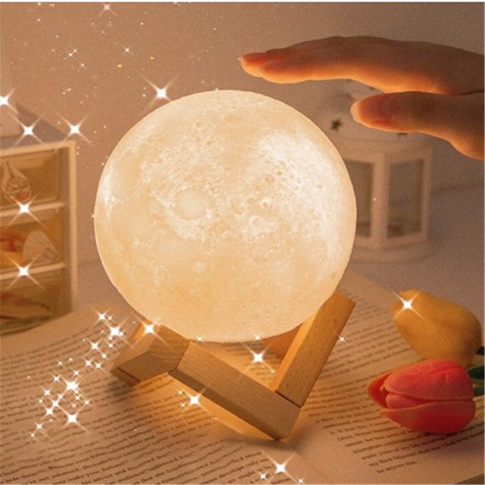 Creative Ins Moon Shape Night Light Led Table Lamp For Bedroom Decoration Without shelf - Image 2