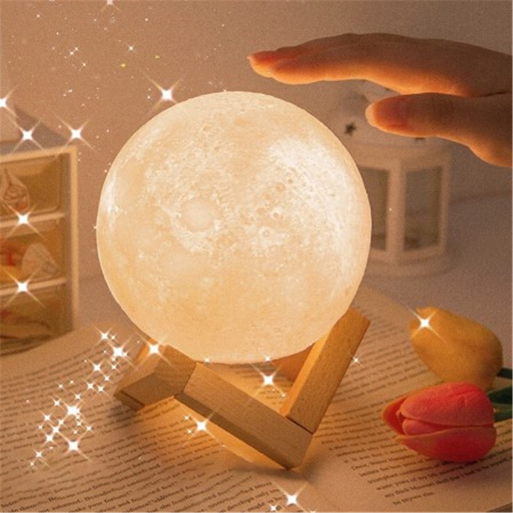 Creative Ins Moon Shape Night Light Led Table Lamp For Bedroom Decoration Without shelf - Image 3