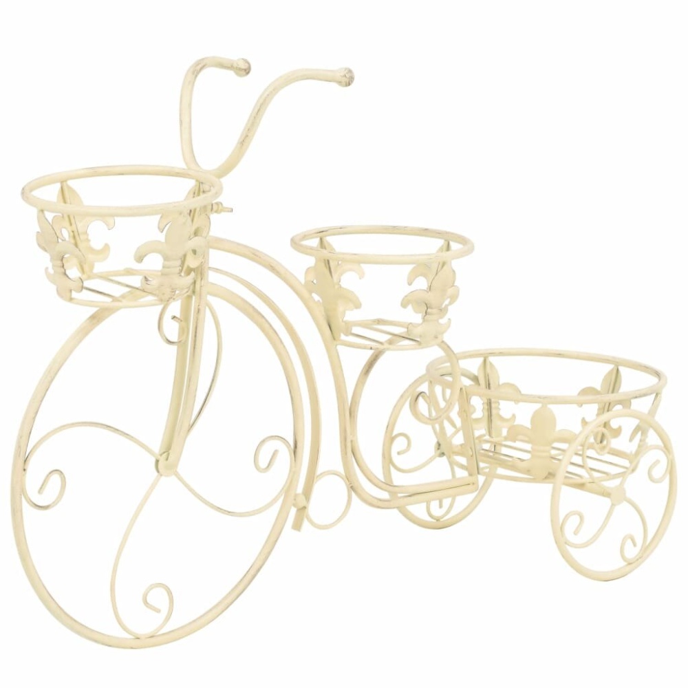 Plant Stand Bicycle Shape Vintage Style Metal For Livingroom or Outdoor - Image 2