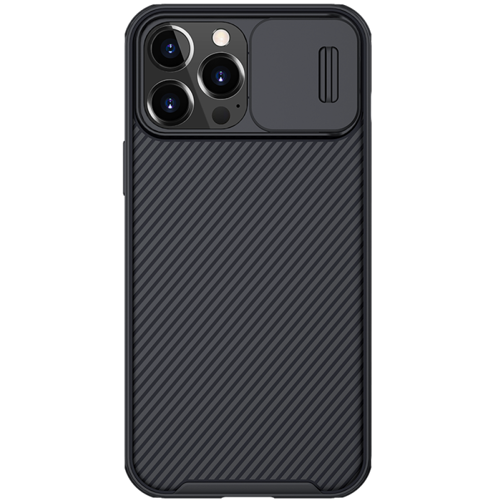 Nillkin for iPhone 13 Pro Max Case Bumper with Lens Cover Shockproof Anti-Scratch TPU + PC Protective Case - Black - Image 2