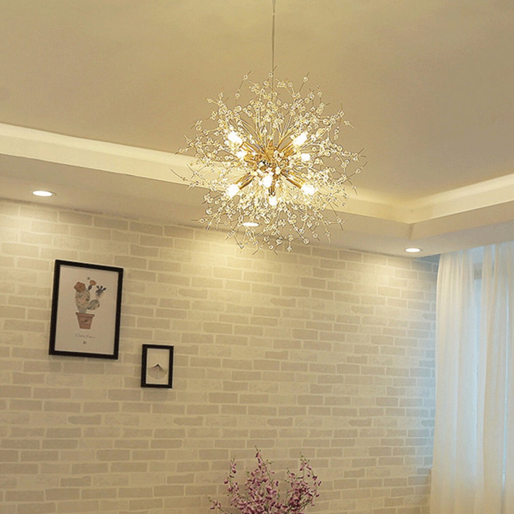 8 Heads 60cm Firework Acrylic Modern LED Chandelier Light Pendant Lamp AC110-220V - Image 2