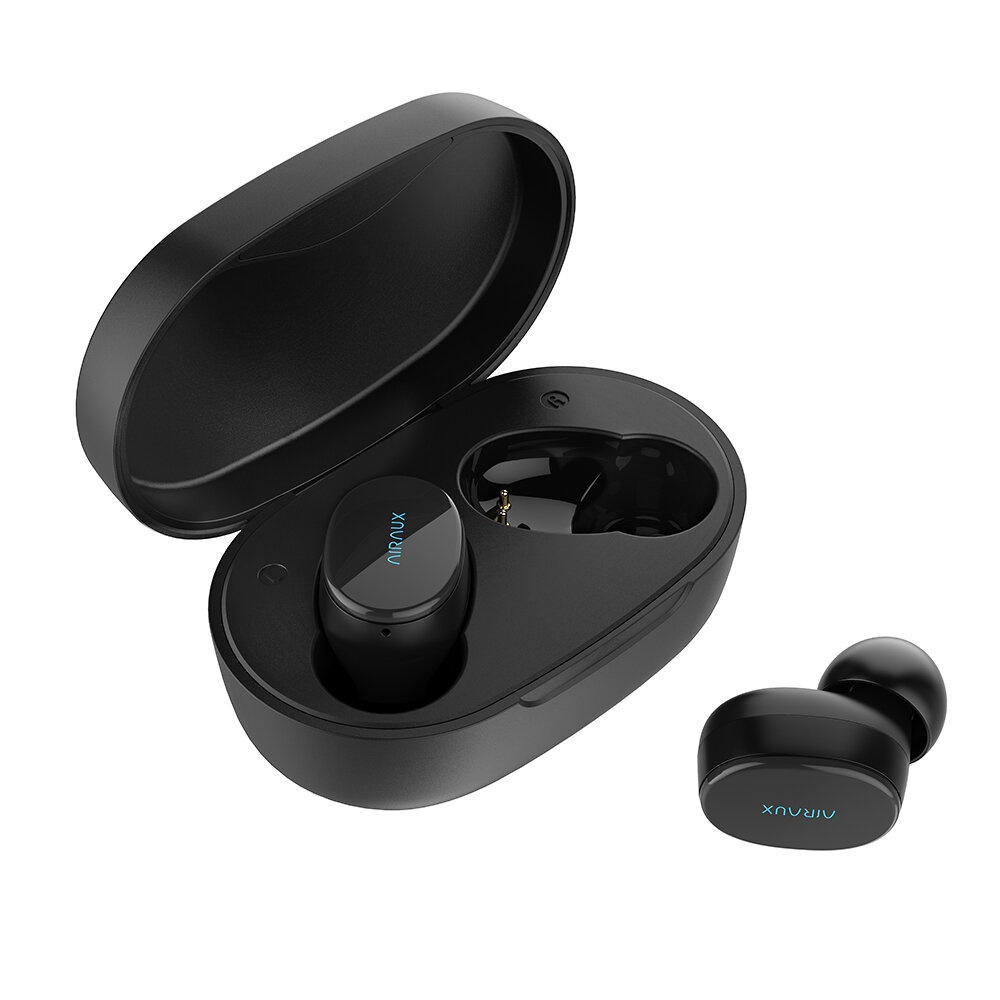 BlitzWolf® AIRAUX AA-UM4 Mini True Wireless Earbuds Stereo Earphone bluetooth 5.0 HiFi Breath Light Headphones with Portable Charging Box - Black - Image 2