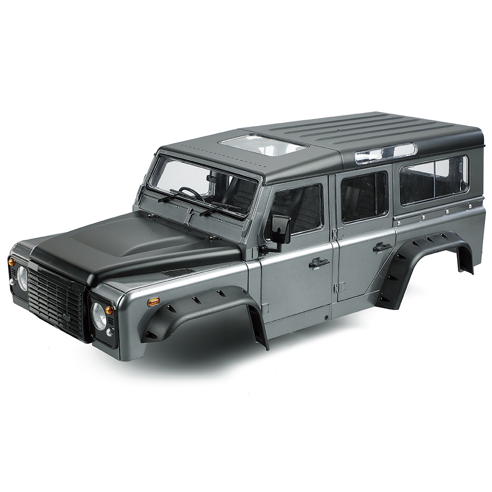 313mm 12.3in Wheelbase D110 Defender Body Shell for 1/10 RC Crawler Car Traxxas TRX4 Axial SCX10 90046 gray