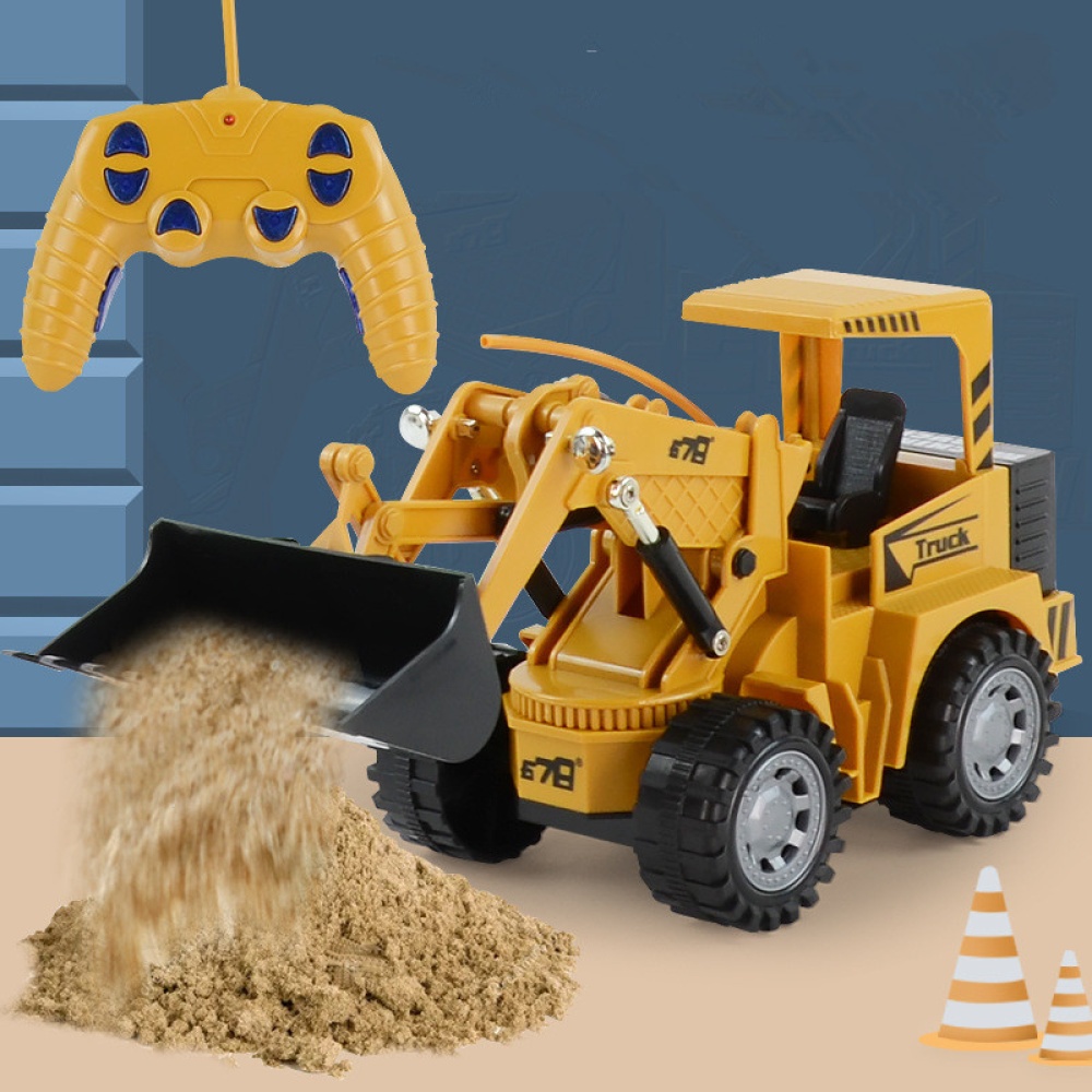 RC Excavator Toy - Hours of Fun with Fully Functional Remote Control Front Loader Tractor Scoop, Load, Carry and Dump Sand, Dirt, Rocks, Bea - Image 2