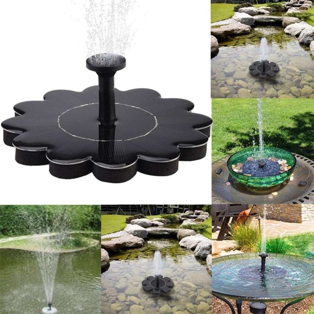 Solar Pump Kit Fountain Garden Outdoor Landscape Fish Pond Floating Swimming Pool Decoration Black - Image 3