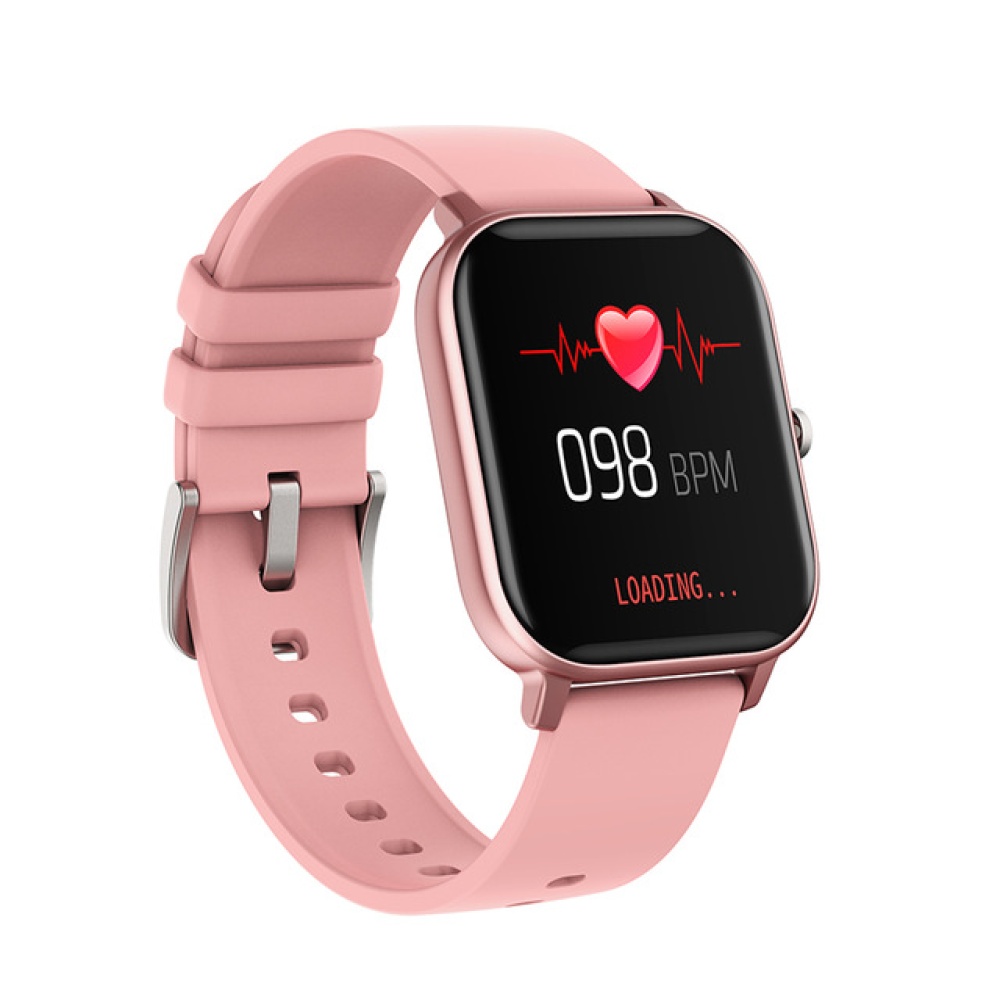 P8 Smart Watch Men Full Touch Fitness Tracker Blood Pressure Clock Women GTS Smartwatch Pink