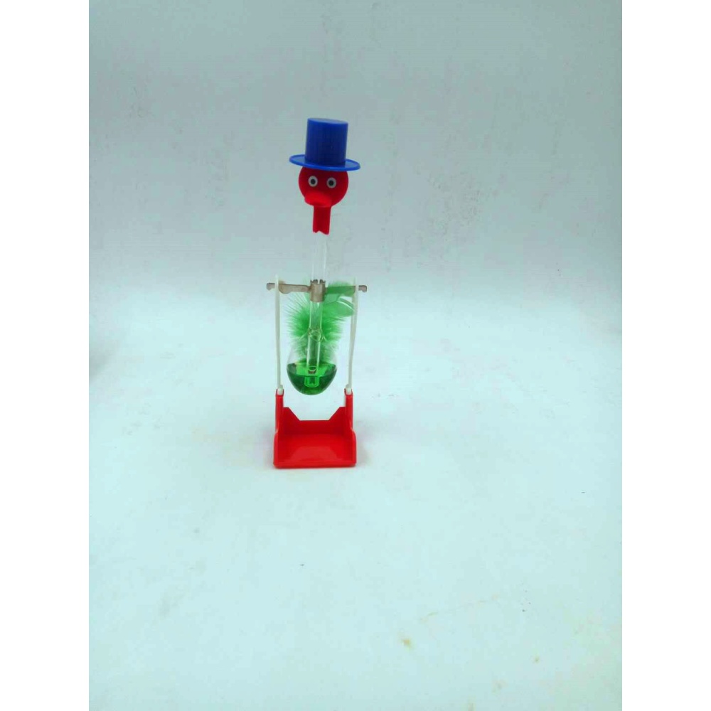 Creative Non-Stop Liquid Drinking Glass Lucky Bird Funny Duck Drink Water Desk Toy Perpetual Motion green