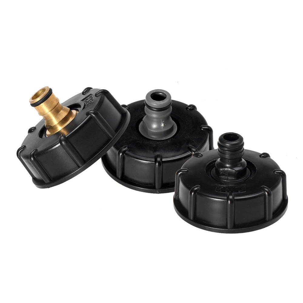 IBC Tank Garden Hose Threaded Cap 1/2" 3/4" Adapter Connector Fitting Black - K10 Pro - Image 2