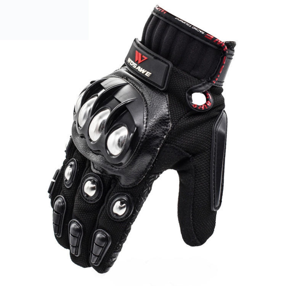 WOSAWE BST-017 Tactical Full Finger Cycling Gloves Slip Resistant Glove For Outdoor Sports Hunting Camping - XL Black - Image 2