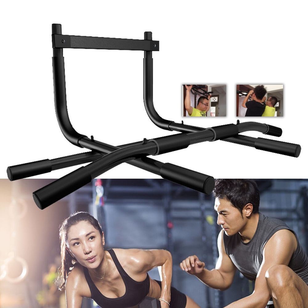 Steel Wall Mount Pull Up Bar Home Gym Door Horizontal Bar Fitness Sport Exercise Tools
