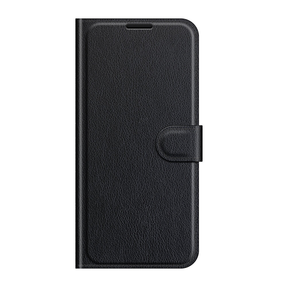 for Xiaomi Redmi Note 10 Pro/ Redmi Note 10 Pro Max Case Litchi Pattern Flip Shockproof PU Leather Full Body Protective Case Non-Original - Black - Image 2