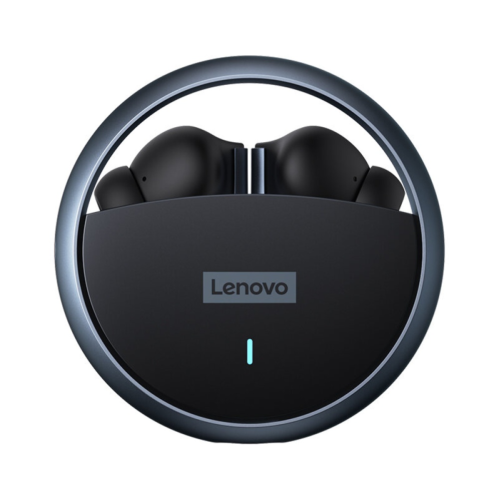 Lenovo LP60 TWS bluetooth 5.0 Earphones Rotating Open HiFi 3D Stereo Sound Low Latency Sports Gaming Headset With Mic - Black - Image 2