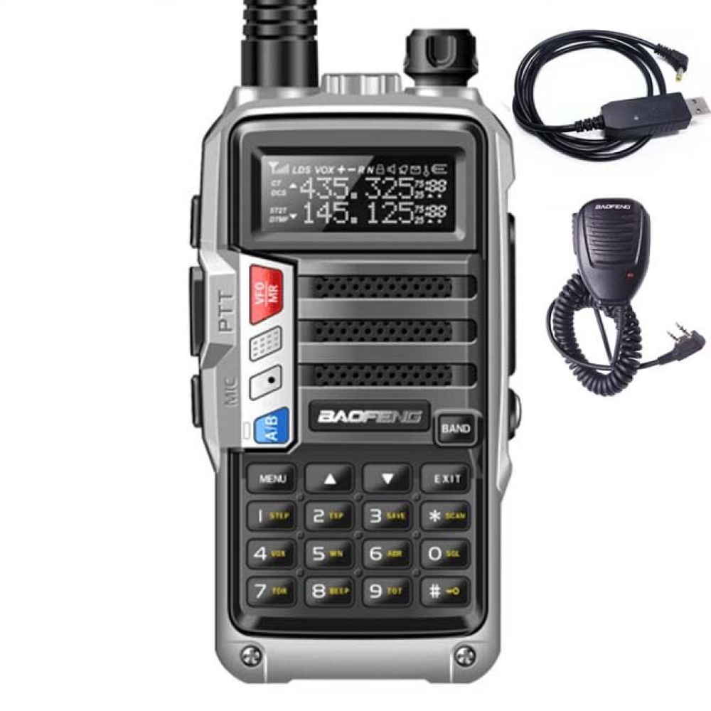 Baofeng BF-X9 8W 7800mAh Powerful Walkie Talkie CB Radio Transceiver 220-260Mhz Portable Radio 10km Long Range for City Hunting Forest - EU Plug Red - Image 2